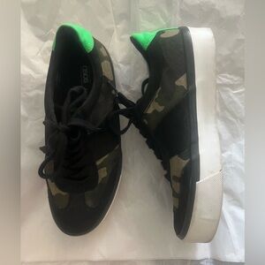 ASOS Camo Sneakers with Neon Accent - Women's Size 10